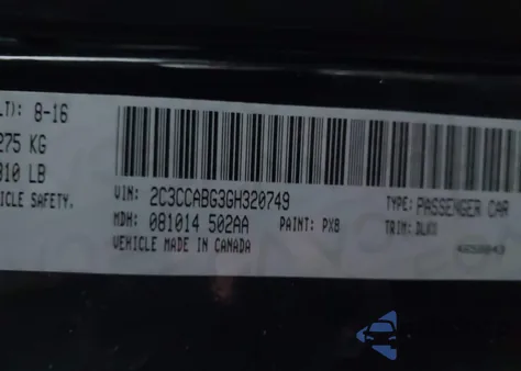 2016 Chrysler 300 300S Alloy Edition from USA, damaged, VIN 2C3CCABG3GH320749